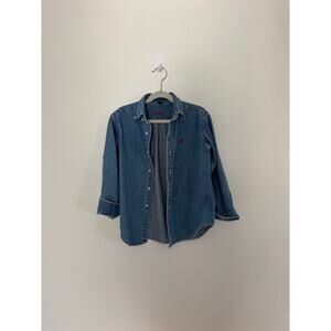 Ralph Lauren Vintage Kids Chambray Button Up Size 6